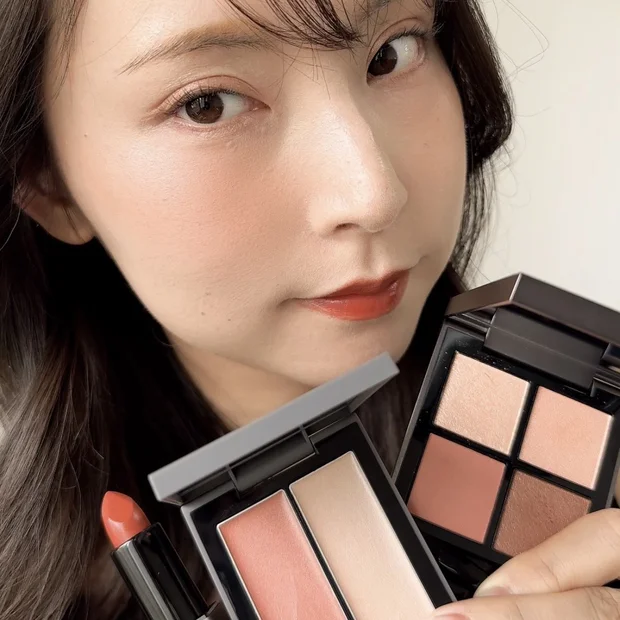 【コスメレビュー】THREEでつくる、モーヴ×レッドブラウンの大人ツヤメイク