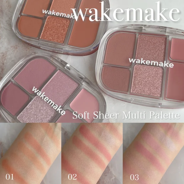 ブルベ夏の私の推しカラーはこれ！wakemake（ウェイクメイク）ソフトシアーマルチパレットが可愛すぎる♡