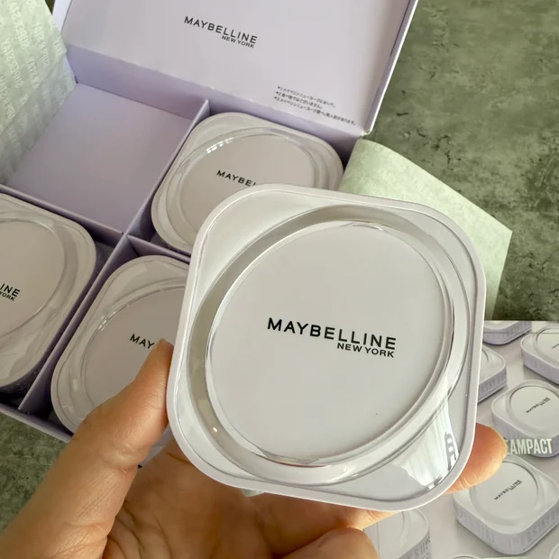 【ハイカバーなのに厚塗り感なし】まるで生チョコ！新感覚バームファンデーションMAYBELLINE（メイベリン）SPステイ クリームパクト ファンデーション