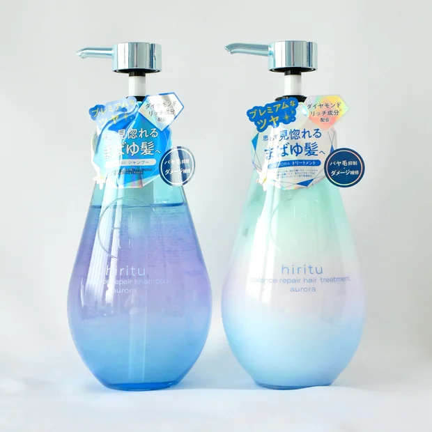 美髪の黄金比率*1に着目！【ヒリツ】の新作オーロラシリーズでツヤ髪に整えるケアを