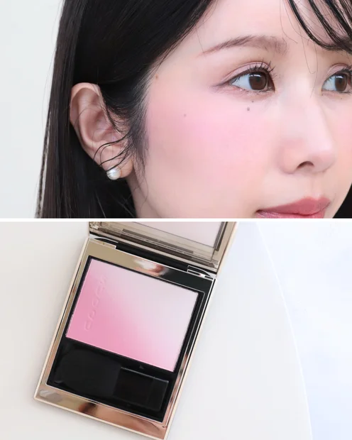 【SUQQU】ブラーリング カラー ブラッシュ 06 透重 - SUKEKASANEで“大人の可愛いさ”を操る大人チーク