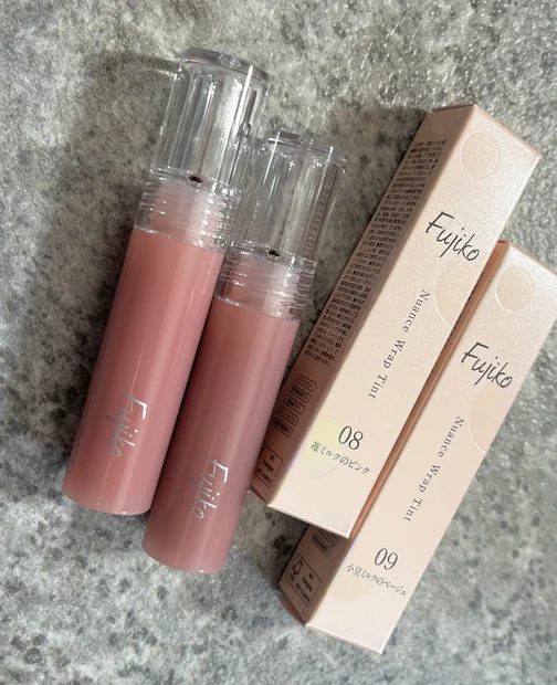 【フジコ】人気のティントから春新色大人のヌーディピンク＆ベージュをスウォッチ付きでご紹介♪
