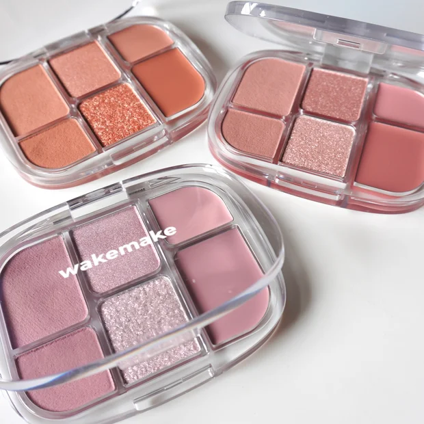 捨て色なし！wakemake ソフトシアーマルチパレット3色をスウォッチ比較してみた【韓国コスメ】
