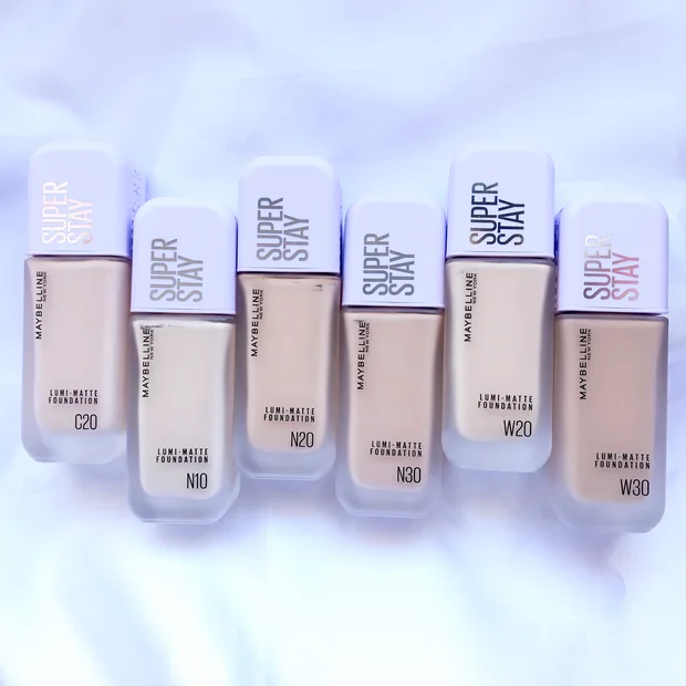 ＼2月10日発売／メイベリンの新ファンデーション【SPステイ ルミマット リキッド ファンデーション】を全色レビュー！色選びや付け方のコツも解説！