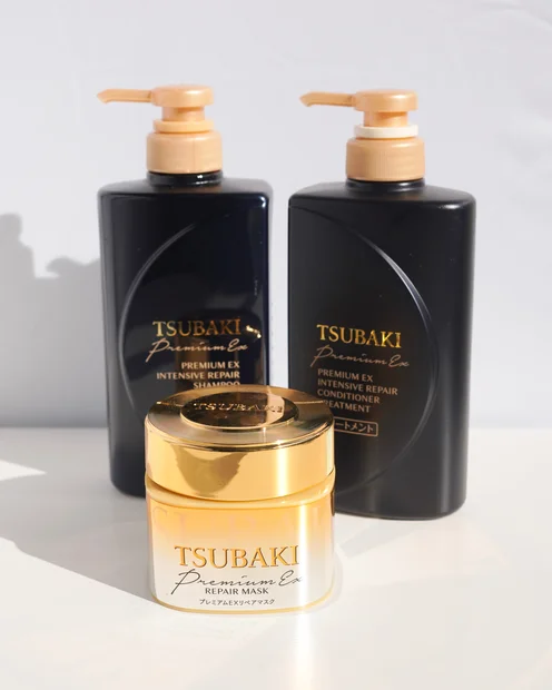 TSUBAKIの新作は黒いパッケージが印象的な「黒TSUBAKI」！金のヘアマスクと合わせて徹底ダメージケア