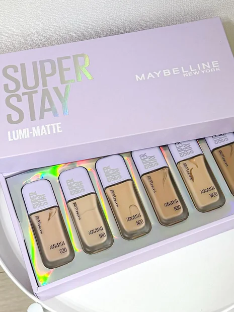 【新作メイベリンファンデーション】超うす膜なのに、崩れにくい！SPステイ ルミマット リキッドファンデーション