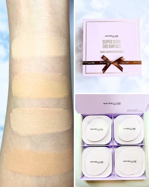 メイベリン「SPステイ クリームパクト ファンデーション」で生チョコのような滑らかな肌へ。