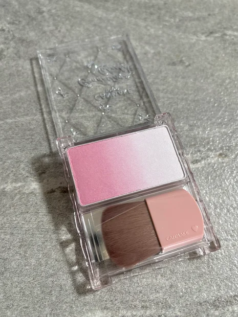 【キャンメイク】ロフト先行発売！グラデーションチークス 01 ベリーヨーグルト 02 モモミルクティーをスウォッチ付きでご紹介♪