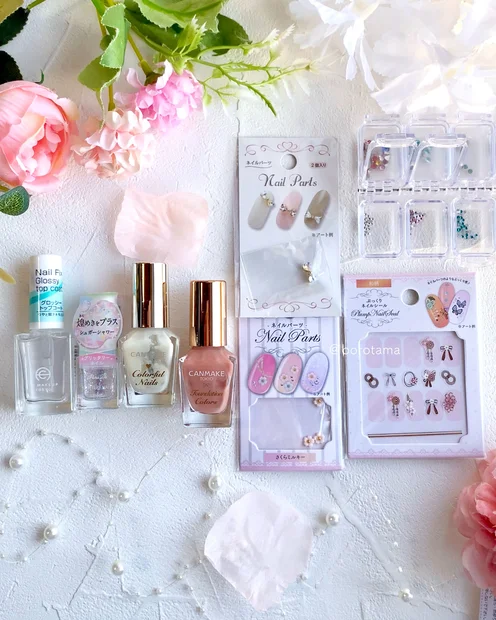 プチプラで作る！春に似合う和桜ネイル洗