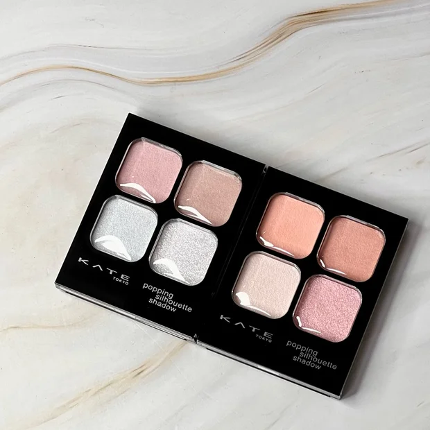 "淡雪パステル"が可愛すぎ！ケイト ポッピングシルエットシャドウ25年秋冬限定新色をガチレビュー♡