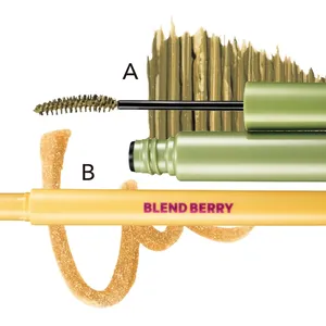 A キス ラスティング カールマスカラX 02 ￥1430／KISSME（伊勢半）（限定品）　B ブレンドベリー プレイフル リキッドアイライナー M 054 ￥1430（編集部調べ）／コーセーコスメポート