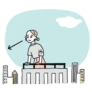 高いところに登ってみる