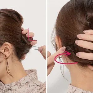 【セルフヘアアレンジ】 くるりんぱ、ロープ編み、Uピンの留め方、編み込みの正しいやり方PhotoGallery_1_15