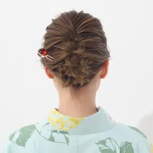 浴衣 ヘアアレンジ ミディアムヘア 新條由芽