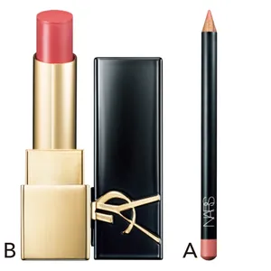 A プレシジョンリップライナー 9071 ￥2970／NARS JAPAN　B ルージュ ピュールクチュール ザ ボールド 12 ￥5500／イヴ・サンローラン・ボーテ