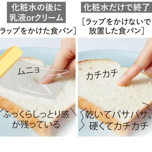 【実験4】化粧水だけだとすぐ乾く