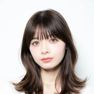 髪型　韓国ヘア　韓国　ヘア　ヘアスタイル　大人に似合う　ミディアム