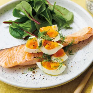 サーモンとディルのせゆで卵