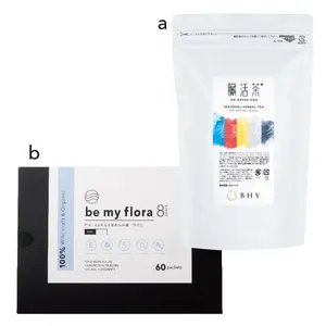 a BHY 臓活茶 1ヶ月パック 2g×30包 ¥22500／BHYSHOP　b be my flora 8年熟成酵素 10g×60包 ¥19500／REBEAUTY