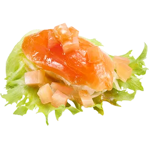 スシロー_サーモンのサラダ寿司（61kcal）