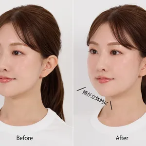 わずか5分ほどで、顔の立体感と血色感がアップ！