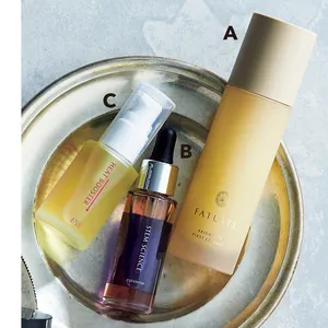 A FATUITE　 ブライテスト  ファーストエッセンス／B エピステーム ステムサイエンスオイル／C イー・エス・エス ヒートブースター