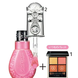 1 シグニチャー カラー アイズ 115 ￥7700／SUQQU（5月13日限定発売）　2 ブルームドロップ リップ＆チーク シフォン 102 ￥3300／ジルスチュアート　ビューティ（4月1日限定発売）