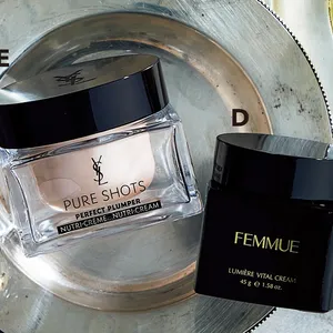 D ファミュ ルミエール　 ヴァイタルクリーム／E イヴ・サンローラン ピュアショット リッチクリーム