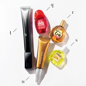 qフジアイR プレミアム R［第2類医薬品］ 15ml ￥1540／富士薬品　rロートゴールド40［第3類医薬品］ 20ml ¥858／ロート製薬　s雲切目薬α［第3類医薬品］ 15ml ￥1320／笠原十兵衛薬局　tB.A アイゾーンクリーム 26g ￥19800／ポーラ　uエピステーム アイパーフェクトショットa 18g ￥12100／ロート製薬