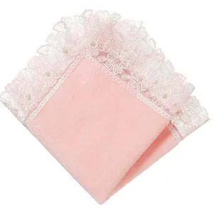 ハンカチ プレゼント おすすめ タオル 近沢レース店 シーズンタオルハンカチ／桜便り（ピーチ）