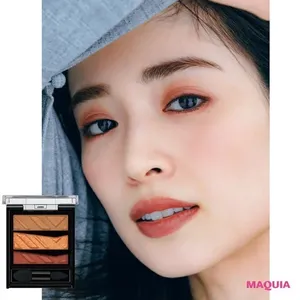 【おすすめアイシャドウの塗り方】「ケイト パーツリサイズシャドウ OR-1」でじんわり色っぽい下まぶたラメEye_泉 里香さん