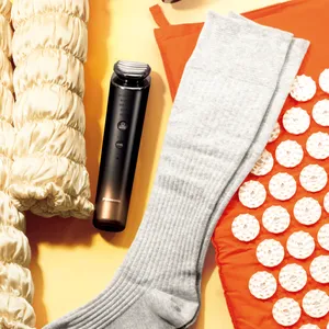 田中みな実のリピートコスメ 美容ツール MAEÉ コンプレッションソックス (コットンリブタイプ) ライトグレー