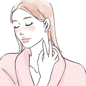 年齢サインの表れやすい首元は、胸鎖乳突筋をほぐしながら鎖骨まで流す