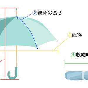 日傘のサイズ