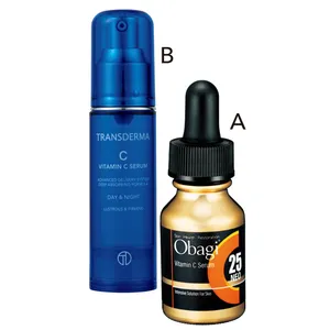 AオバジC25セラム ネオ 12ml ￥11000／ロート製薬　Bトランスダーマ C 30ml ￥17600／アルロン・ジャパン