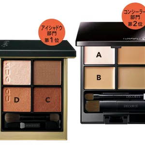 （右から）コンシーラー部門第2位　アイシャドウ部門第1位