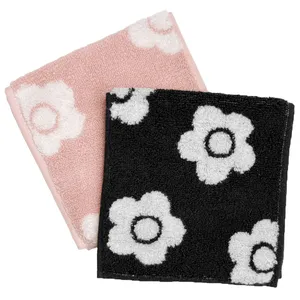 ハンカチ プレゼント おすすめ タオル マリークワント デイジーパターンハーフ タオルセット（ブラック）