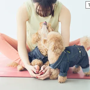 ドッグヨガ真珠貝のポーズ①