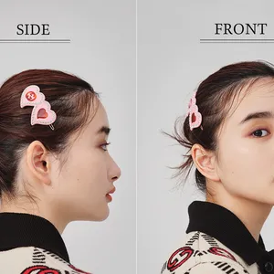 グッチ ヘアピン　ヘアアレンジ 安倍乙 ハートピン