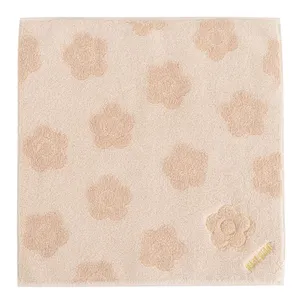 ハンカチ プレゼント おすすめ タオル マリークワント セイムトーンデイジー ミニタオル（ベージュ）