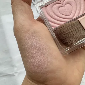 キャンメイク　パウダーチークス　リトルシャイピンク　ブルベ　スウォッチ