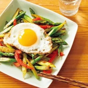 アスパラのカリシャキアジアン炒め