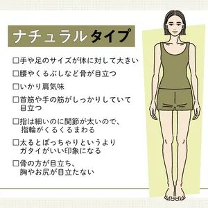 ナチュラルタイプ 骨格タイプ 骨格診断