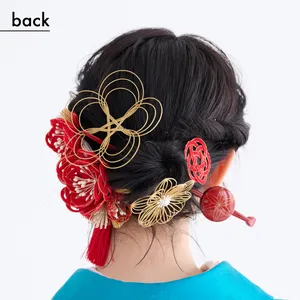 【卒業式袴ヘアアレンジ・ミディアム③】短くてもできる！ ねじりアップシニヨン（back）