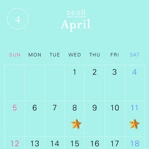 2026年の一粒万倍日カレンダー 2026年4月　開運　吉日　