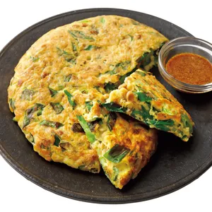 じゃこと納豆のねぎ焼き