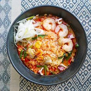 ウーバーイーツ　Uber eats 冷え改善　あったかクッパとチヂミのお店　のこのこ　 海鮮クッパ 