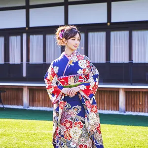 2022年オスカープロモーション新春晴れ着撮影会　宮本茉由　振袖　インタビュー