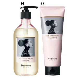 Gジェニーハウス セルフボリューム トリートメント 230ml￥1980、H同 シャンプー 500ml￥1980／韓国高麗人蔘社
