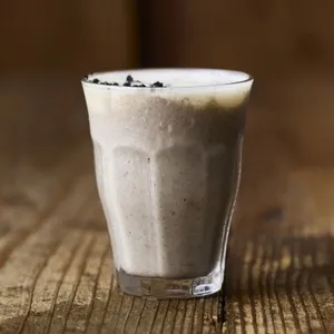 ウーバーイーツ　Uber eats 便秘解消　繊維屋 FIBER FIBER 　健康維持と美容のジュース＆スムージー   CHARCOAL SESAME（12oz）